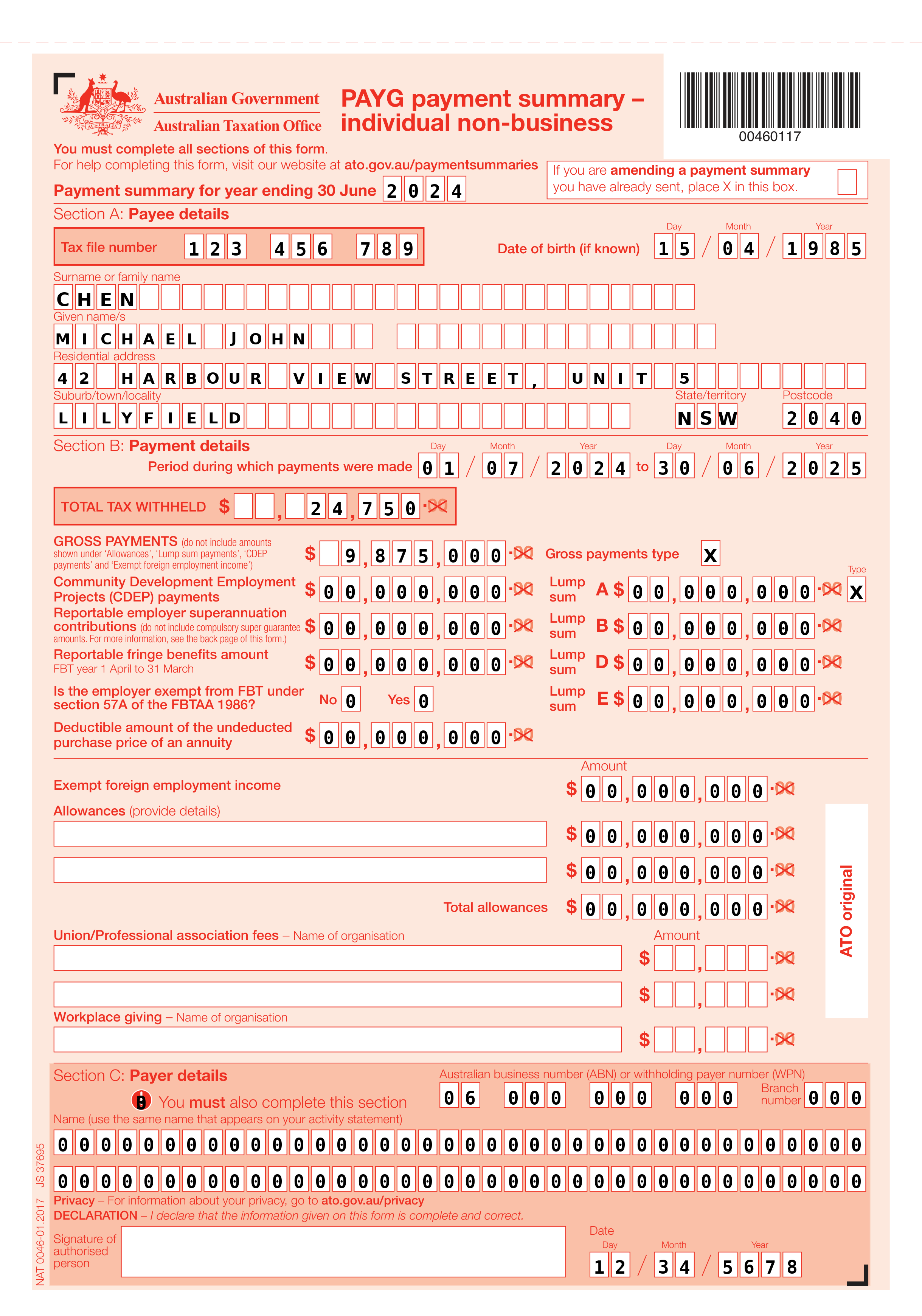 PAYG Payment Summary (2023-24)